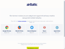 Tablet Screenshot of airbaltic.com